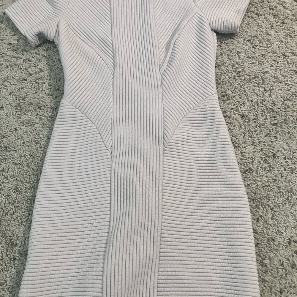 Formal beige mini dress